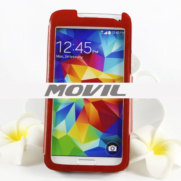 NP-1993 PU leathe funda para Samsung Galaxy S5 G900F-12